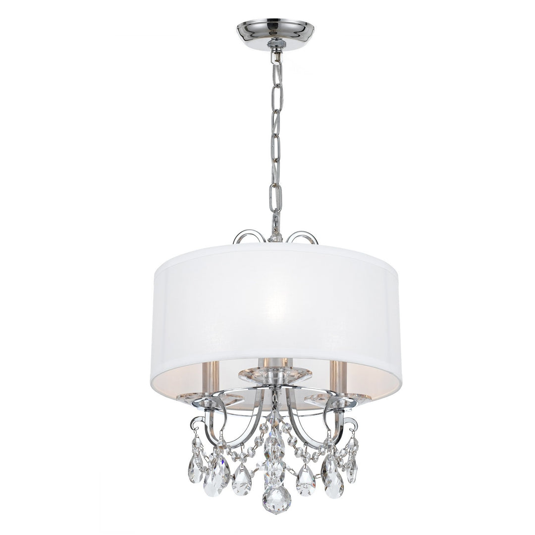 Othello 3 Light Matte Black Mini Chandelier