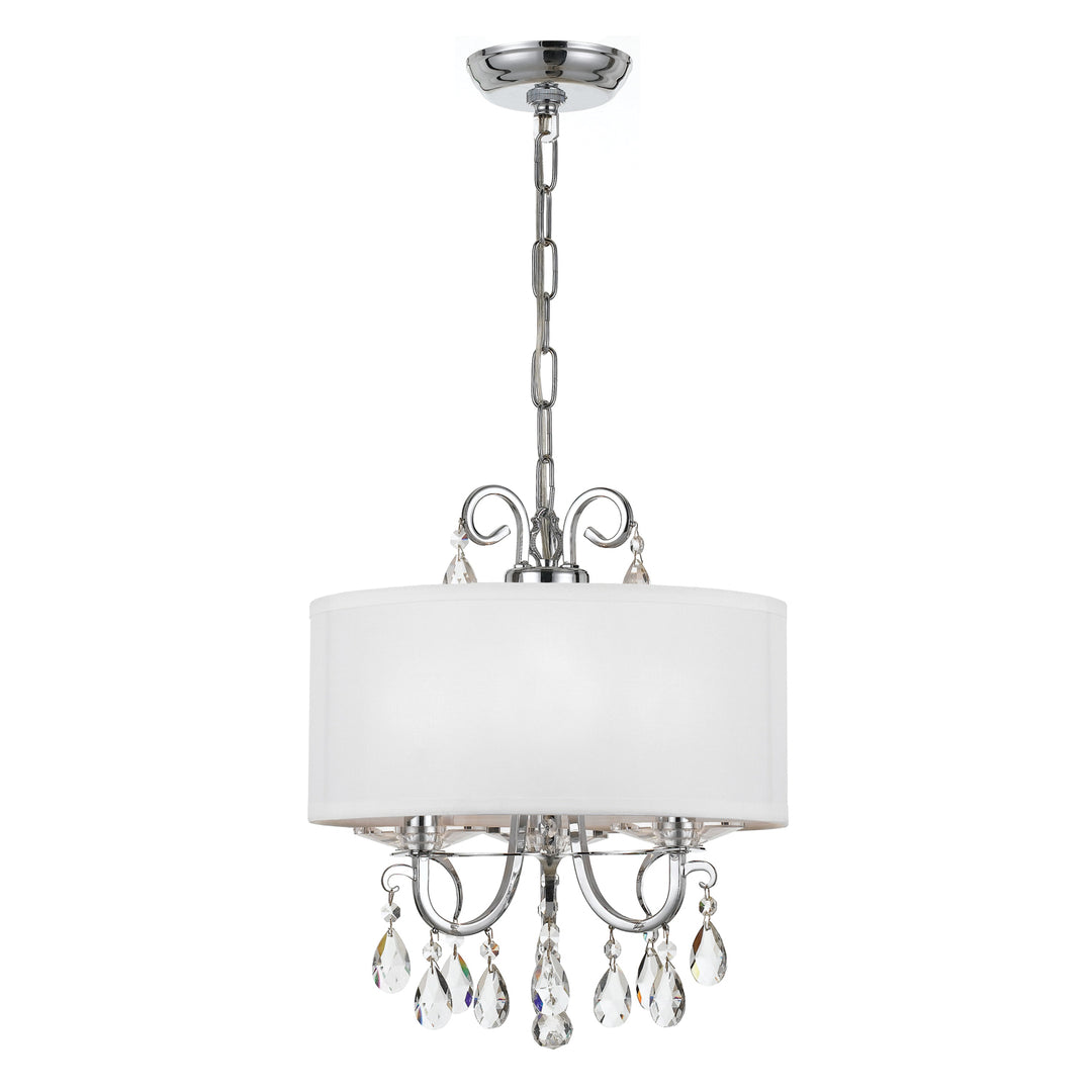 Othello 3 Light Matte Black Mini Chandelier