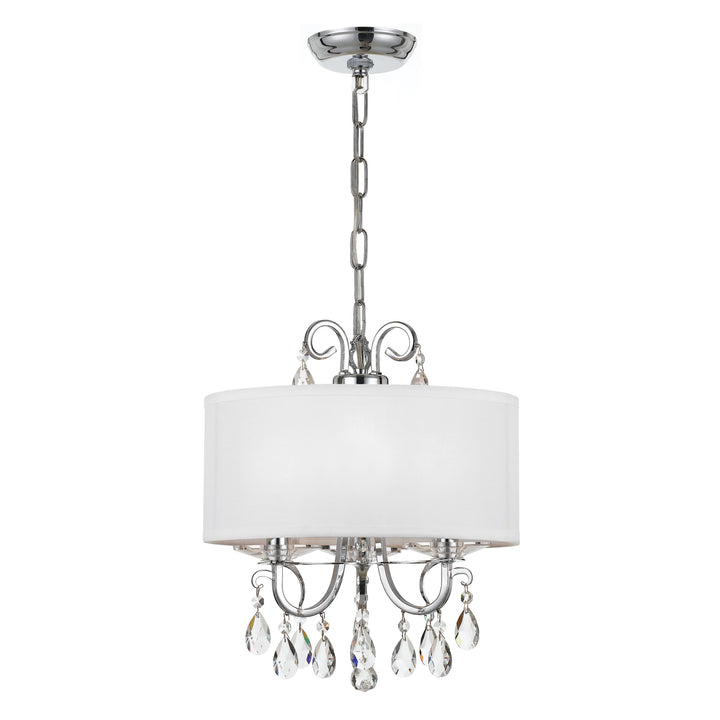 Othello 3 Light Matte Black Mini Chandelier