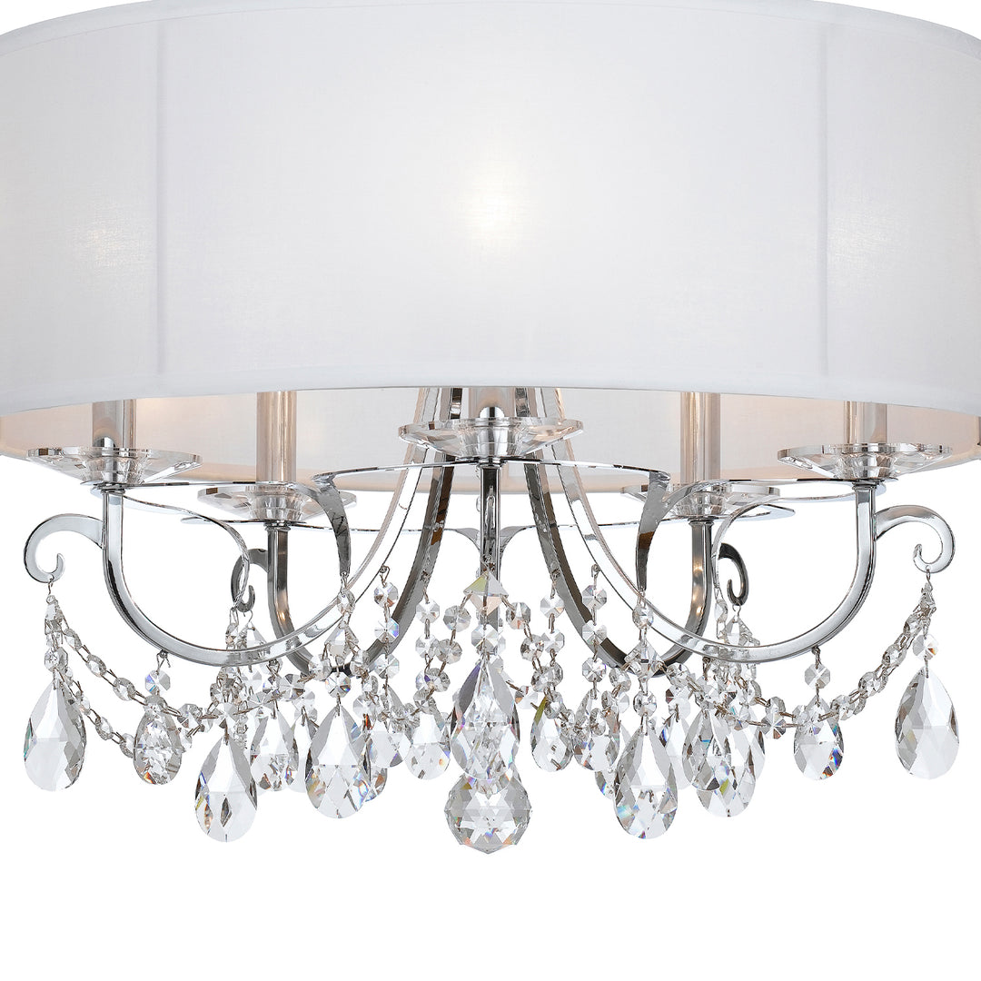 Crystorama Othello 5 Light Matte Black Chandelier