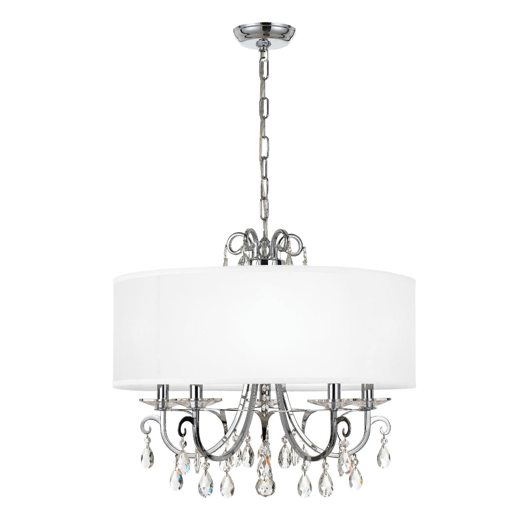 Othello 5 Light Matte Black Chandelier