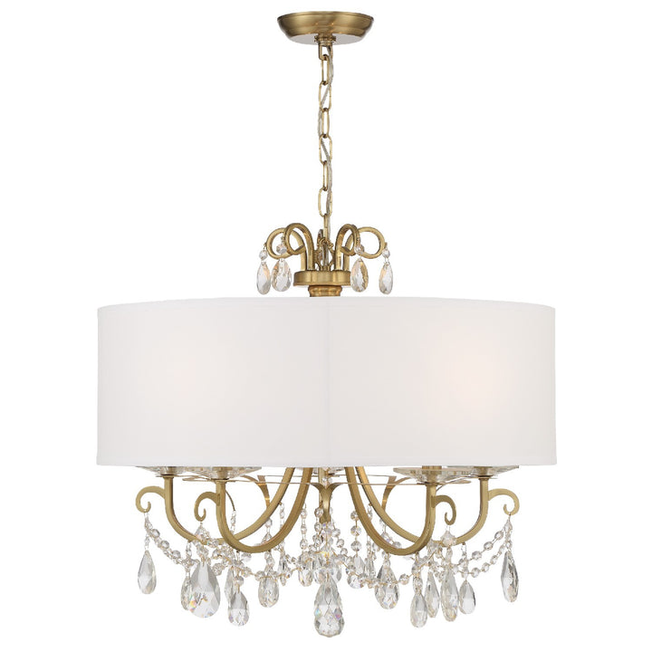 Crystorama Othello 5 Light Matte Black Chandelier