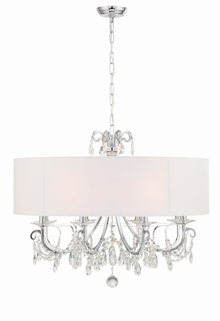 Crystorama Othello 8 Light Matte Black Chandelier