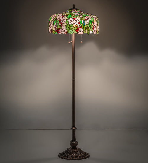 63"H Tiffany Cherry Blossom Floor Lamp