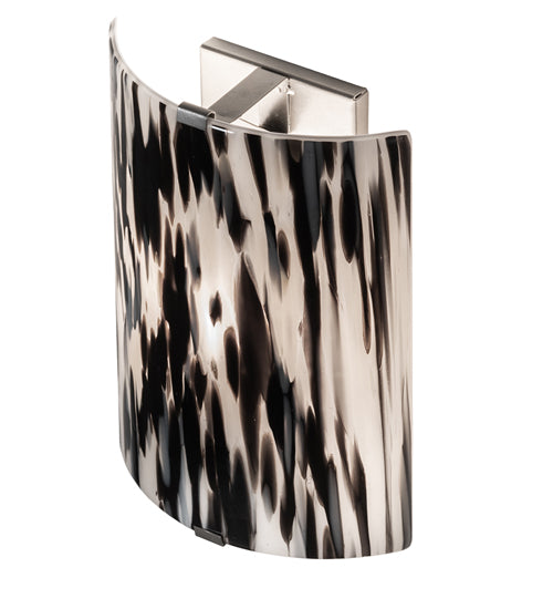 8" Wide Metro Fusion La Perla Nera Wall Sconce