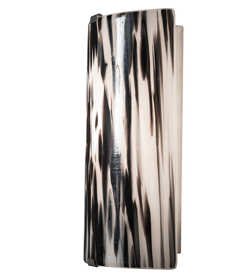 8" Wide Metro Fusion La Perla Nera Wall Sconce