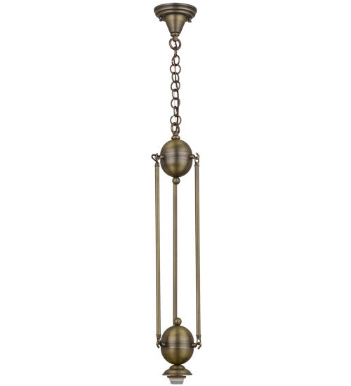 6"W Antique Brass 1 Lt Pendant Hardware