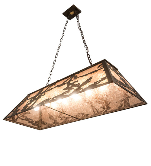 48"L Fly Fishing Creek Oblong Pendant