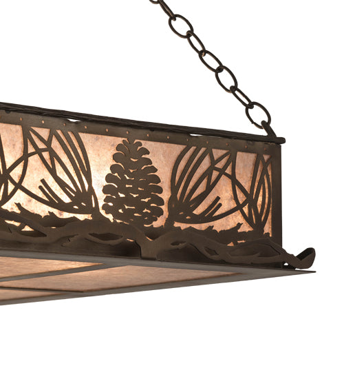 48"L Mountain Pine Oblong Inverted Pendant