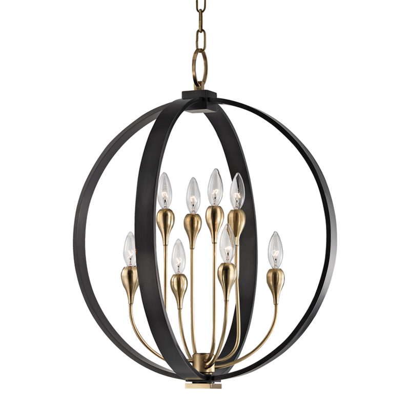 Dresden Chandelier 26" - Aged Old Bronze