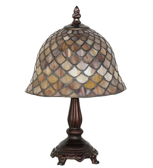 12" High Tiffany Fishscale Mini Lamp