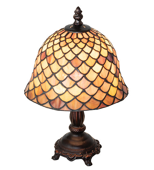 12" High Tiffany Fishscale Mini Lamp