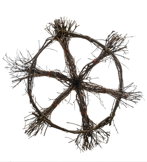 36"W Twigs 6 Lt Chandelier