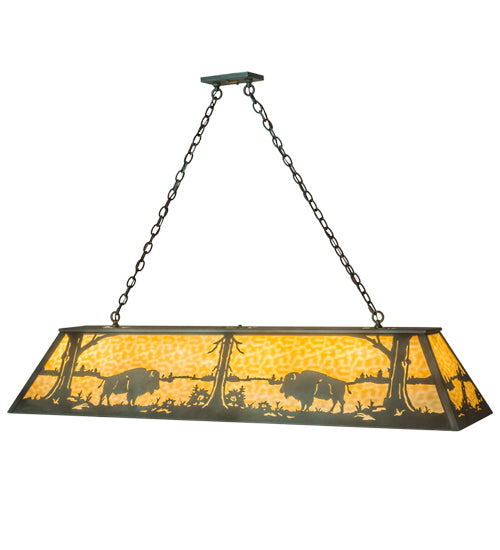 61"L Buffalo Oblong Pendant