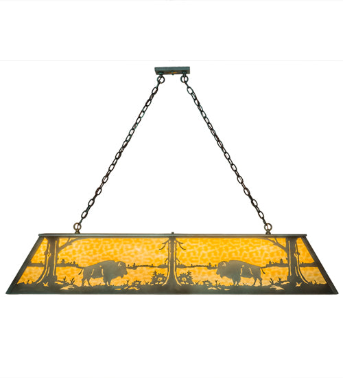 61"L Buffalo Oblong Pendant