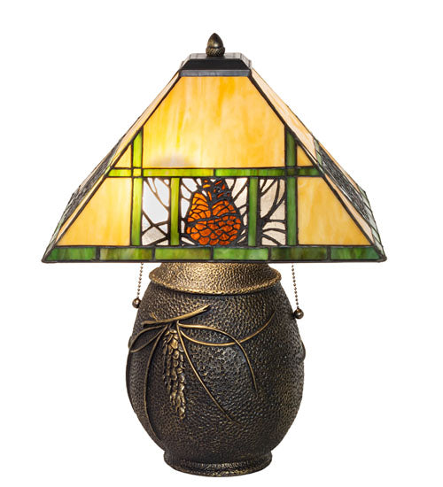 20" High Pinecone Ridge Table Lamp