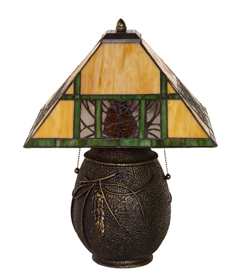 20" High Pinecone Ridge Table Lamp