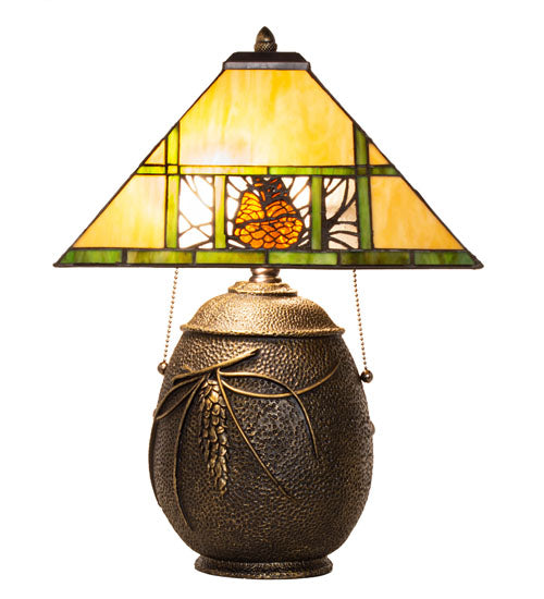 20" High Pinecone Ridge Table Lamp