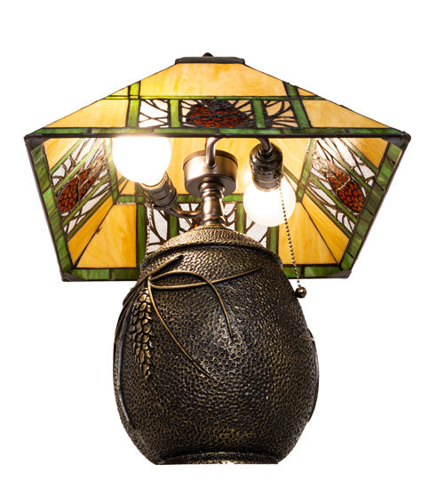 20" High Pinecone Ridge Table Lamp