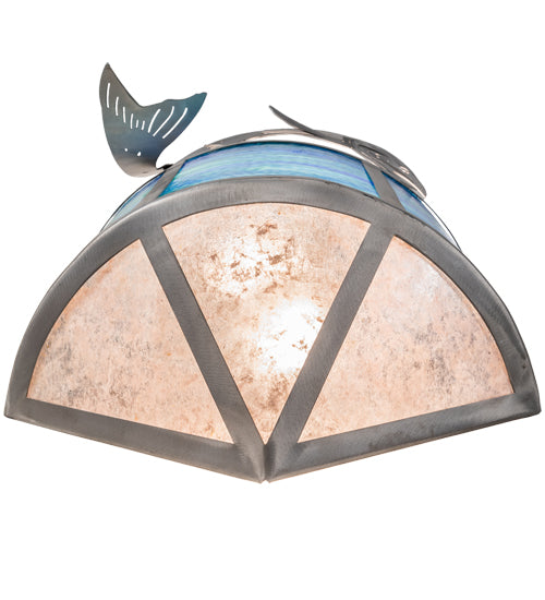 14" Wide Leaping Trout Wall Sconce