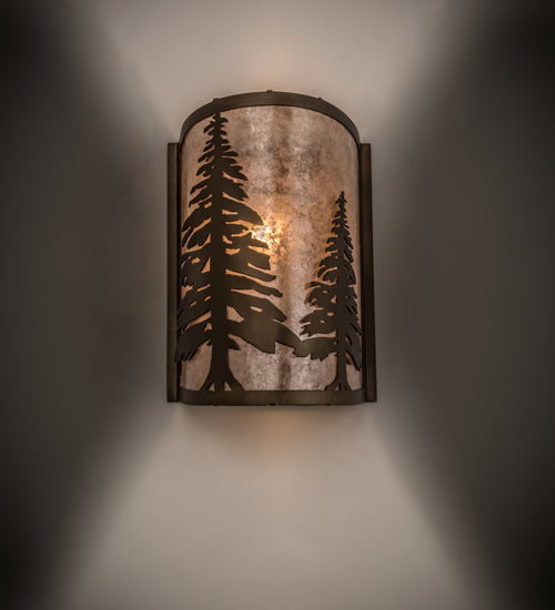 8"W Tall Pines Wall Sconce