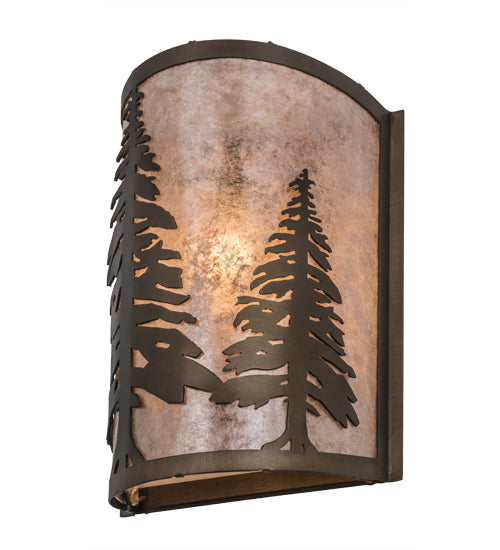 8"W Tall Pines Wall Sconce