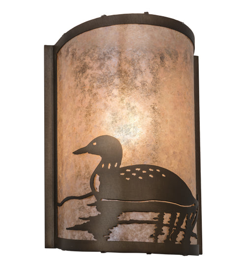 8"W Loon Left Wall Sconce