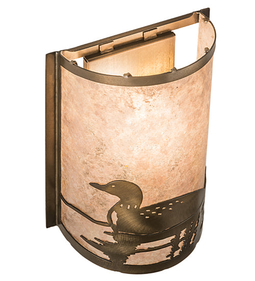 8"W Loon Left Wall Sconce