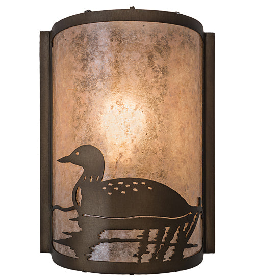 8"W Loon Left Wall Sconce