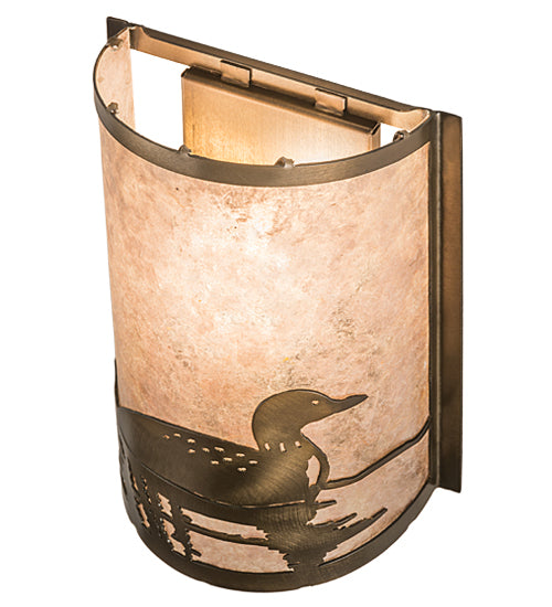 8"W Loon Right Wall Sconce