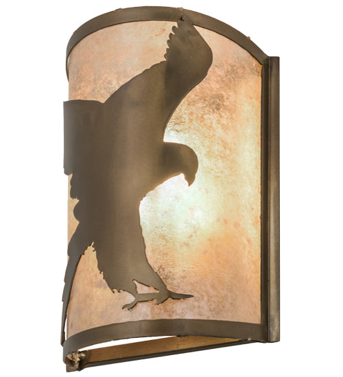 8"W Flying Hawk Right Wall Sconce