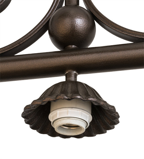 67.5"L Georgia Scroll 3 Lt Island Pendant Hardware