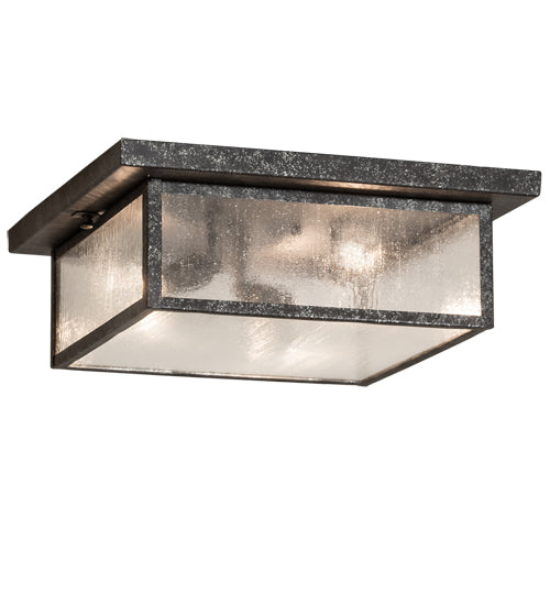 17" Square Mission Prime 3 Light Flushmount