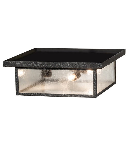 17" Square Mission Prime 3 Light Flushmount