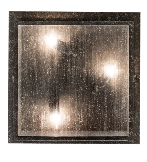 17" Square Mission Prime 3 Light Flushmount