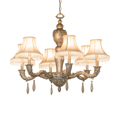 36" Wide Monticello 6 Light Chandelier