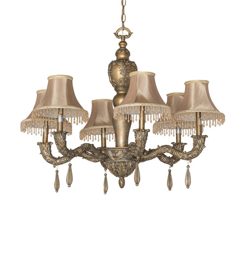 36" Wide Monticello 6 Light Chandelier