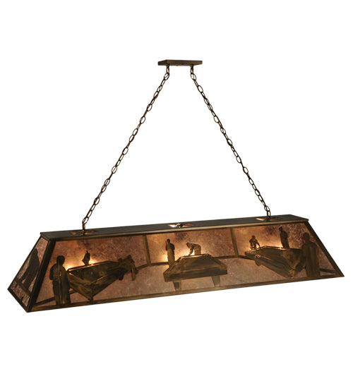 60"L Pool Hall Oblong Pendant