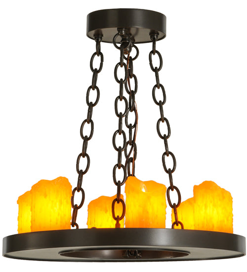 18" Wide Loxley 6 Light Chandelier