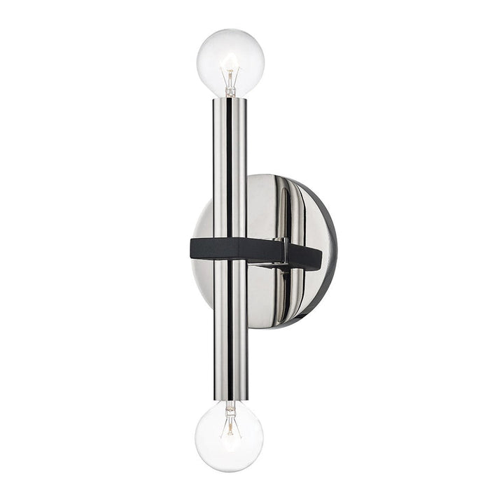 Colette Wall Sconce - Polished Nickel/Dusk Black