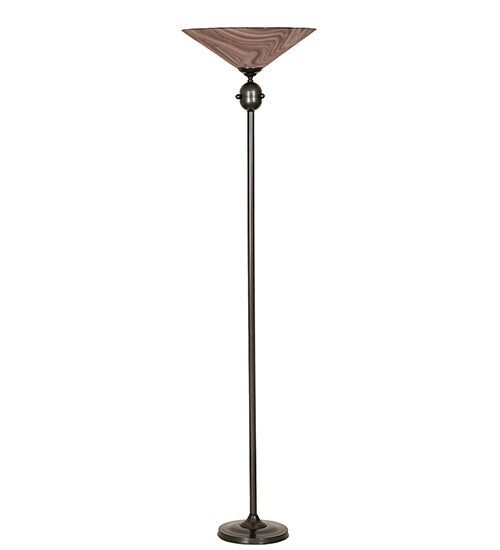 69" High Metro Chambord Swirl Deco Ball Torchiere