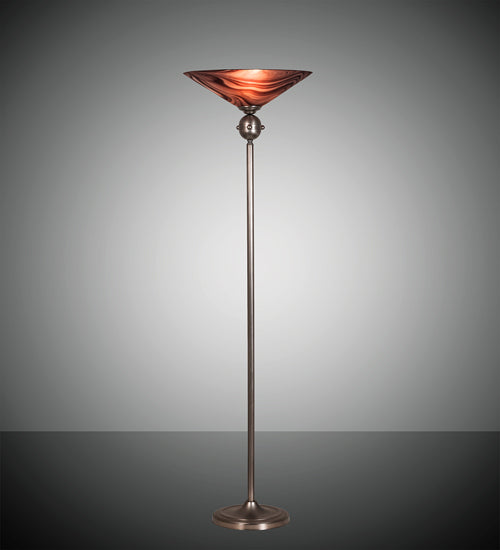 69" High Deco Ball Chambord Swirl Torchiere