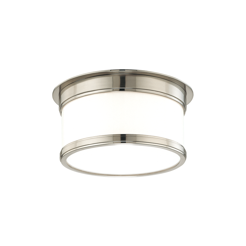 Geneva Flush Mount 9" - Satin Nickel