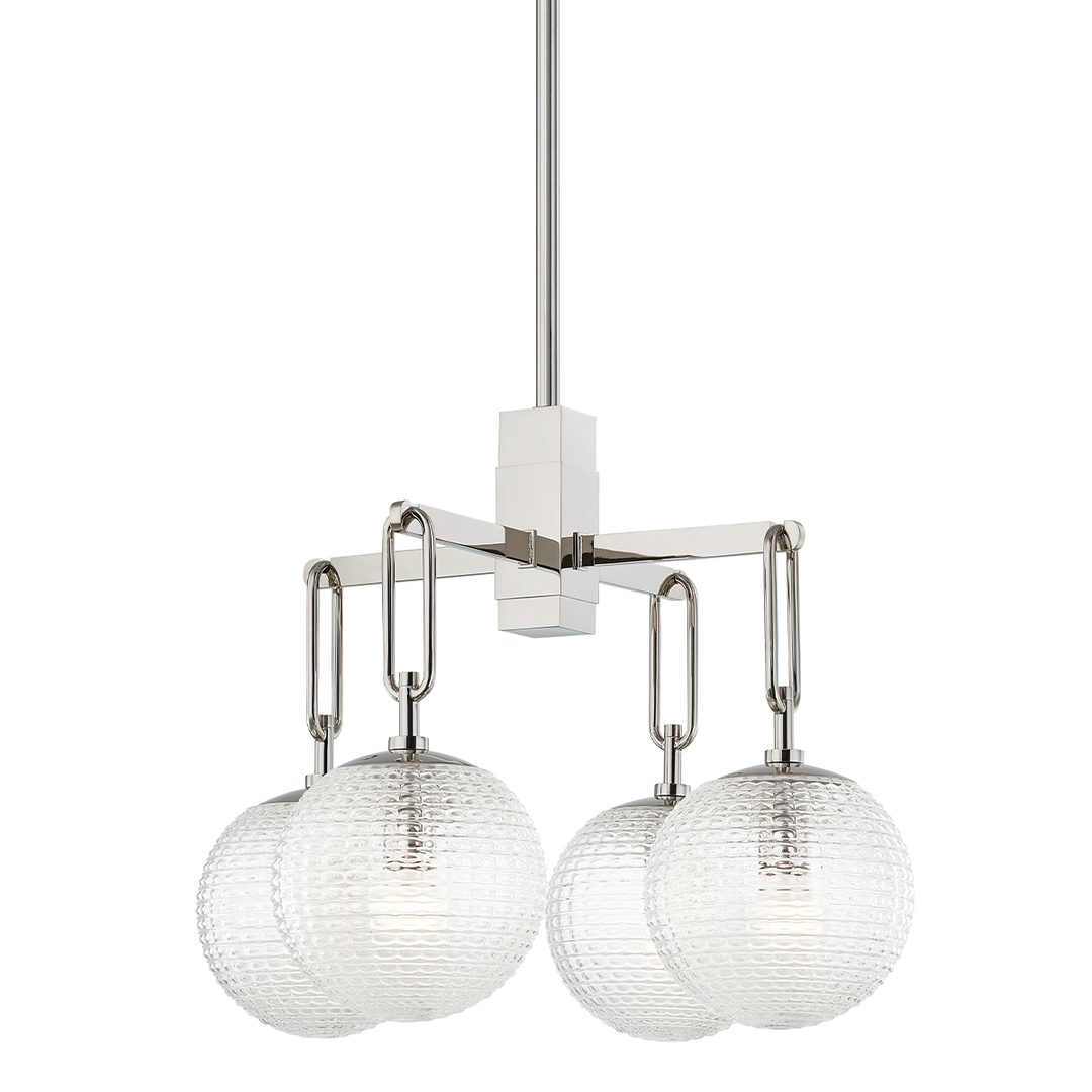 Jewett Chandelier - Polished Nickel