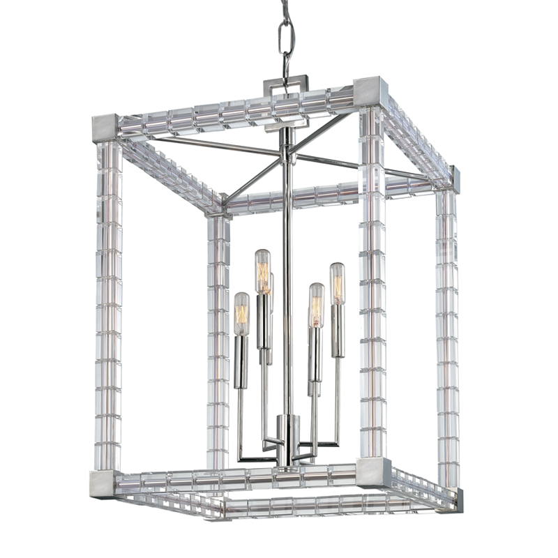 Alpine Chandelier 27" - Polished Nickel