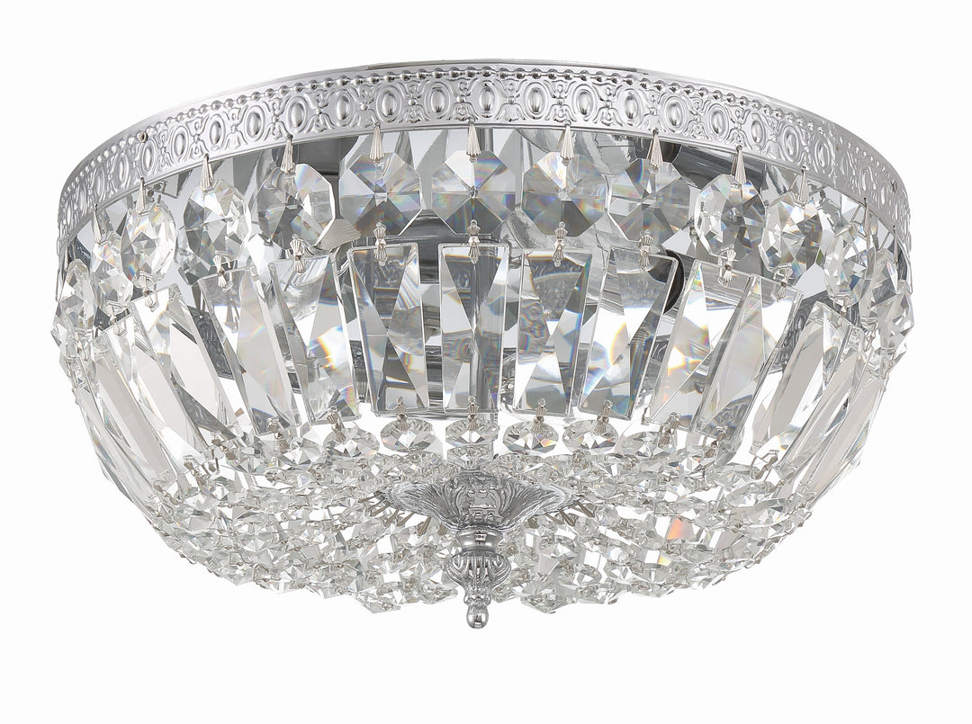 Crystorama Crystorama 3 Light Spectra Crystal English Bronze Flush Mount