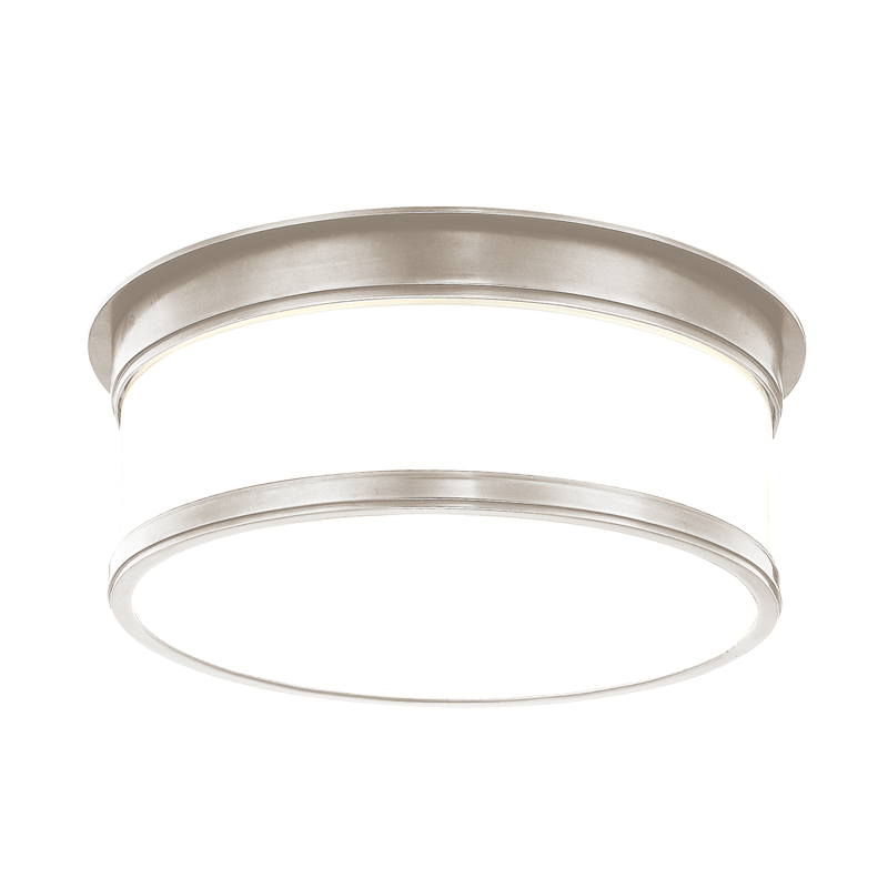 Geneva Flush Mount 12" - Satin Nickel