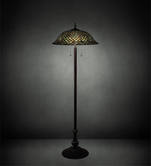 62" High Fishscale Floor Lamp