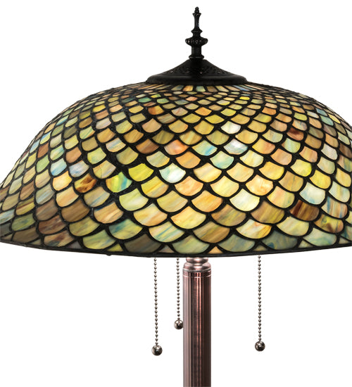 62" High Fishscale Floor Lamp