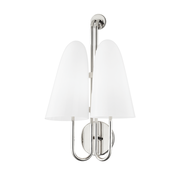 Slate Hill 2 Light Wall Sconce - Polished Nickel